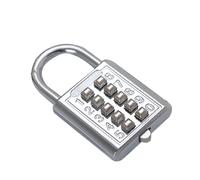 Blocco della combinazione di codice digitale - Blocco numero 8 o 10 cifre per armadietti, lucchetto compatto con password reinstabile | Cremoretto digitale antifurto per studenti