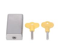 Blocco della finestra Sicurezza MOVIMENTE Sliding Porta Finestra Blocca con 2 tasti per la casa di sicurezza dei bambini in acciaio inossidabile inossidabile 68x35x31mm