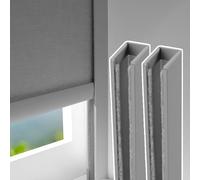 Blocco della luce della ferrovia laterale della scanalatura a U per le | Blocco della luce con canale a U per tende a rullo, binario di riduzione del rumore per una privacy completa in home theater