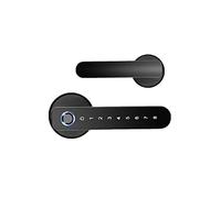 Blocco della porta elettronica di impronta digitale serratura intelligente App Password blu-T piccola maniglia piccola sbloccante,Sicurezza(017B)