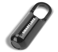 Blocco delle Impronte Digitali, Lucchetto Senza Chiave Ricaricabile USB, Serrature Elettroniche Intelligenti con capacità di Impronte Digitali di 10 Pezzi, Sicurezza Antifurto (Nero)