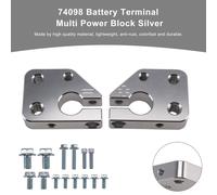 Blocco Di Alimentazione Multiplo Per Terminale Batteria Argento