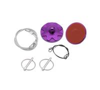 Blocco di Blocco per Cofano 1 Paio di Serrature per Cofano, Parti del Motore, Kit di Chiusura per perni del Cofano da Corsa, Piastra di bloccaggio per perni del Cofano, Blocco Cofano(Purple)