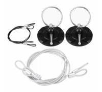 Blocco di Blocco per Cofano Kit di Aspetto Perno di bloccaggio Cofano da Corsa in Alluminio Billet CNC con Blocco Cofano da Corsa Blocco Cofano(Black)