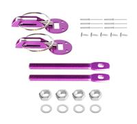 Blocco di Blocco per Cofano Kit di bloccaggio del Cofano con Perno di Montaggio in Lega di Alluminio Universale, Kit di bloccaggio per Auto, perni di bloccaggio del Cofano, Blocco Cofano(Purple)