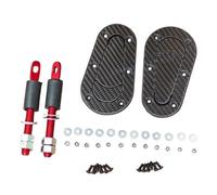 Blocco di Blocco per Cofano Kit di Chiusura per Cofano Auto in Fibra di Carbonio da 2 Pezzi, Perno Universale per Cofano Auto da Corsa, Serratura per Cofano Motore, Blocco Cofano(CF Without Key)
