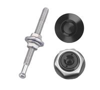 Blocco di Blocco per Cofano Kit di Clip di bloccaggio per perni del Cofano con Pulsante Universale JDM da 1,25", perni rapidi per Auto Adatti per BMW ECC. Serratura Coperchio Motore(Long Black)
