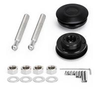Blocco di Blocco per Cofano Kit di Clip di bloccaggio per perni del Cofano in Billet con Pulsante Universale da 2,4" e 62 mm, Chiusura Rapida in Lega. Serratura Coperchio Motore(Black)