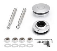 Blocco di Blocco per Cofano Kit di Clip di bloccaggio Universale per perni del Cofano con Pulsante a Pressione da 2,4" e 62 mm, 4 Colori, LZ-HP31 Serratura Coperchio Motore(Silver)