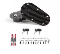 Blocco di blocco per cofano Kit di montaggio per serratura del cofano motore con perno universale per auto da corsa, con chiavi, accessori per auto Serratura Coperchio Motore(Carbon Fiber W lock)