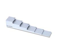 Blocco di calibrazione 6 passaggi 1 mm-3 mm-5 mm-10 mm-15 mm-20 mm 1018 Blocco di calibrazione lineare for misuratore di spessore ultrasonico in acciaio per macchinisti e metalmeccanici
