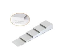 Blocco di calibrazione dello spessore. Blocchi di prova for taratura NDT in acciaio inossidabile 304, acciaio 1018, blocco a 5 gradini, 5 mm/10 mm/15 mm/20 mm/25 mm .NDT(2.5-12.5mm steel)