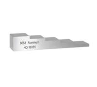 Blocco di calibrazione dello spessore Blocco di calibrazione e blocco di prova in alluminio 6063 a 5 fasi con spessore 2,5-5-7,5-10-12,5 mm for la misurazione dello spessore
