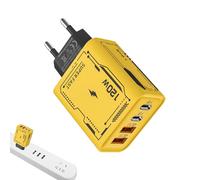 Blocco di caricamento USB-120 W USB Adattatore di carico rapido C Tipo C, tipo C-via Pd-Travel con diverse connessioni | Caricatore di viaggio portatile di tipo C con protezione della sicurezza, tappi