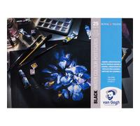 Blocco di carta per acquerello - Van Gogh - 10,5 x 14,8 cm - 360g - 25 fogli - Nero