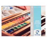Blocco di carta per acquerello Van Gogh, 140 lb., carta bianca, 12 fogli, 4,1" x 5,9".