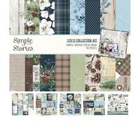 Blocco di Carte Fresh Snow Collection Kit 30 x 30 art journal inverno
