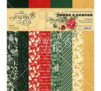 Blocco di Carte Scrap Merry & Bright Pattern cm 30 x 30 per decorazioni