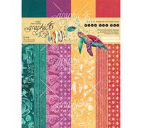 Blocco di Carte Scrap Seas the Day cm 21 x 28 pesci onde stelle