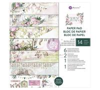 Blocco di Carte Serene Petals 30 x 30 cancelli, giardini con ponti, fiori rosa