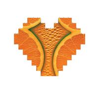 Blocco di costruzione Puzzle Orange Texture Immagine personalizzata Blocco di mattoni Puzzle per adulti Mattoni da costruzione Puzzle 3D Blocchi di cuore Puzzle Mattoni Novità Mattoni Puzzle per la