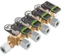 Blocco di distribuzione corto gok ksv-ab4 ps16bar rvs8 x 4xrvs8 x rvs8 ml+dl sv