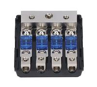 Blocco di Distribuzione di Potenza 60A 1x0Ga 2x4Ga in 4x8Ga Out Distributore di Potenza Fusibile con Copertura Antiumidità, Audio Supporto Fusibile per Auto RV Sistema Solare