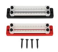 Blocco di distribuzione di StarryPXL 12 Way 12 12 a 48 V Blocco della barra del terminal a prova di ossizione Blocco ideale per auto in barca