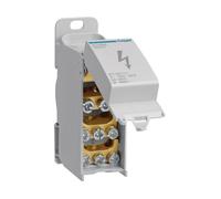 BLOCCO DI DISTRIBUZIONE ELETTRICA HAGER KJ02DN - 125A, Dimensioni 27x91x51 mm