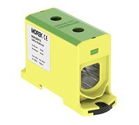 Blocco di distribuzione F. al/CU adatto 35 - 240 MM2 Giallo Verde poli. 1000 V AC/DC morsetto isolato OTL 240 maa1 240y10 morek 3996