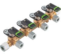 Blocco di distribuzione lungo gok ksv-ab4 ps16bar rvs10 x 4xrvs8 x rvs10 ml+dl sv
