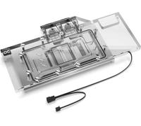 Blocco di ghiaccio Alphacool Aurora Radeon RX 7800 XT RE con piastra posteriore - acrilico + nichel