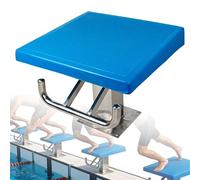 Blocco di Partenza for Immersioni in Un Passo, Trampolino for Trampolini Resistente, Piattaforma for Salto for Piscina in Acciaio, Divies da Competizione di Nuoto con Maniglia, Inclinazione di 15°