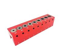 Blocco di perforazione, modello in metallo di precisione per fori a 45 gradi, guida per foratura con di posizionamento, per lavoratori del legno, edilizia