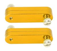 Blocco di posizionamento del righello regolabile in alluminio in lega di legno di legno di arresto del limite di recinzione per l'assemblaggio dei mobili e i progetti a mano 2pcs (oro)