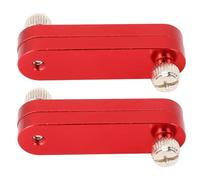 Blocco di posizionamento del righello regolabile in alluminio in lega di legno di legno di arresto del limite di recinzione per l'assemblaggio dei mobili e i progetti a mano 2pcs (Rosso)