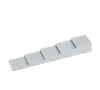 Blocco di prova a 4 fasi Blocco di calibrazione in acciaio al carbonio Blocco UT Blocco di prova a ultrasuoni a cuneo a gradini Spessore 6,25-25 mm/5-20 mm/2-10 mm per macchinisti e metalmeccanici(5 s