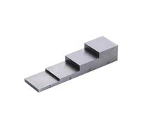 Blocco di prova a ultrasuoni in 4 fasi Blocco di calibrazione in acciaio inossidabile 304 da 2,5-5-10-20 mm for misuratore di spessore a ultrasuoni per macchinisti e metalmeccanici(3-15mm steel)
