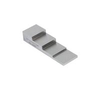 Blocco di prova a ultrasuoni in 4 fasi Blocco di calibrazione in acciaio inossidabile 304 da 2,5-5-10-20 mm for misuratore di spessore a ultrasuoni per macchinisti e metalmeccanici(3-15mm ss)