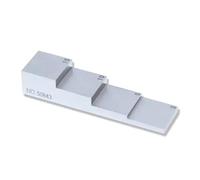 Blocco di prova di calibrazione a 4 gradini Blocco di spessore del cuneo di passaggio Blocco 3 mm 5 mm 10 mm 15 mm per macchinisti e metalmeccanici