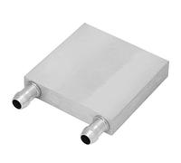 Blocco di raffreddamento ad acqua, Alluminio Water Cooling Block Waterblock Raffreddamento ad acqua Testa Flat Effluente per CPU Grafica Radiatore Heatsink(#1)