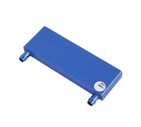 Blocco di raffreddamento ad acqua in lega di alluminio per CPU del computer, radiatore a blocco di raffreddamento ad acqua, blu, 40x120 mm con ingresso da 9,5 mm di diametro