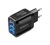 Blocco di ricarica rapida da viaggio, compatto, portatile, versatile | 3 dadi USB per smartphone, ricarica rapida, accessorio da viaggio per viaggi d'affari, studio, casa, vacanze e