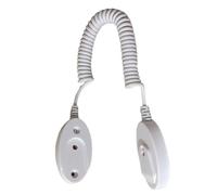 Blocco di sicurezza con telecomando - Blocco con montaggio a parete a molla | Supporto retrattile | Dispositivo di sicurezza a filo riccio per TV, serrature hardware per telefoni cellulari, antifurto