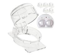 Blocco di sicurezza per bambini delle manopole dei fornelli, set per 6 manopole, per manopole con Ø massimo 51 x 45 mm e distanza minima tra le manopole di 63 mm, protezione per bambini dei fornelli