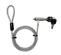 Blocco di sicurezza Techly IQ-LOK-15-K 1,8 m con chiave per notebook Silver
