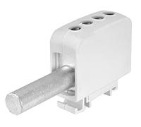 Blocco di terminali montato su binario universale di AL/CU zggb1x70 / 2x35s grigio marca SIMET