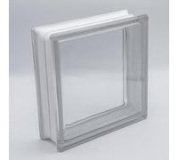 Blocco di vetro basic full sight trasparente lucido 24x24x8 cm - 4 pezzi
