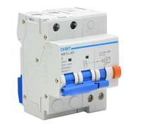 Blocco differenziale 40A tipo AC 2P 30 mA completo di MT 25A 6KA 4M NB1L-40/2P-C25-AC30 - Chint