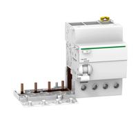 Blocco differenziale Schneider 4P 63A 300mA AC 3,5 moduli A9V44463
